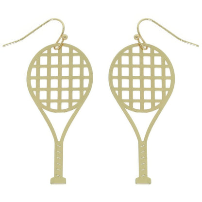 Game Day Tennis Racket Earrings