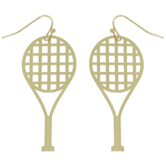 Game Day Tennis Racket Earrings