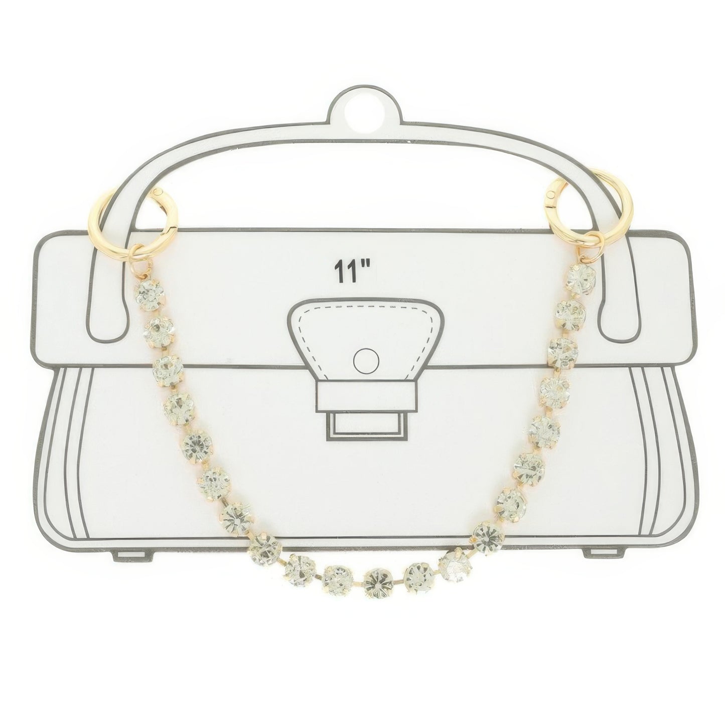 Jeweled Bag Charm Chain