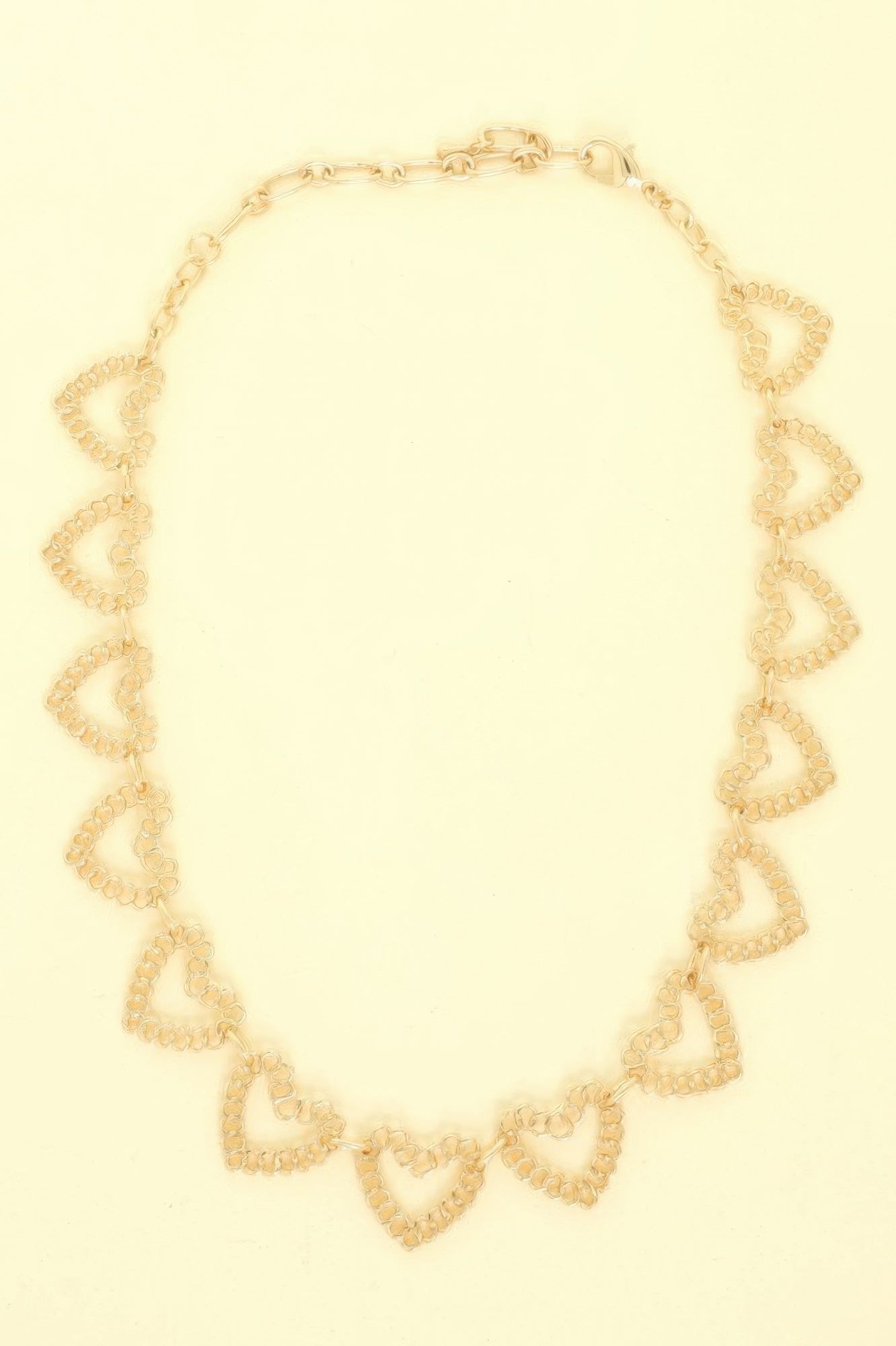 Heart Linked Charm Necklace