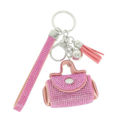 Mini Leather Purse Earbud Case Keychain