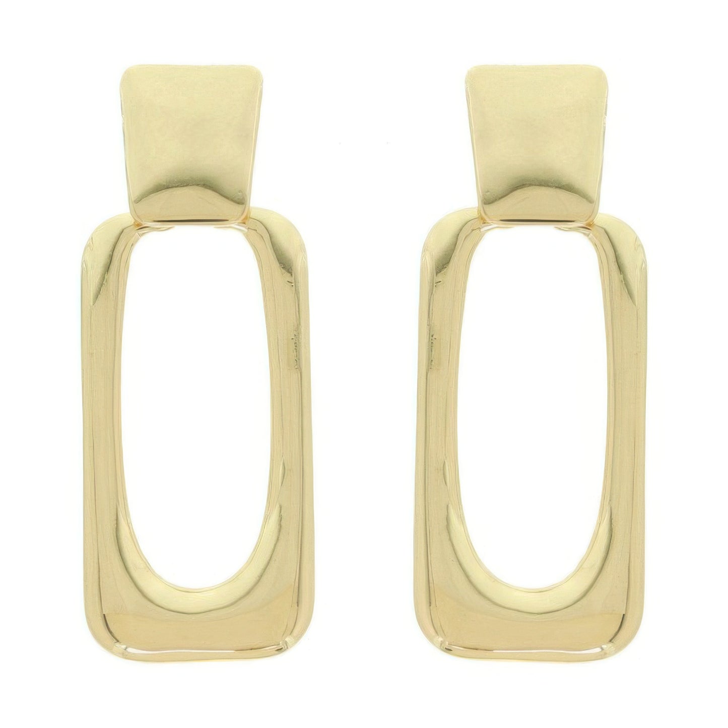 Rectangle Door Knocker Post Earrings