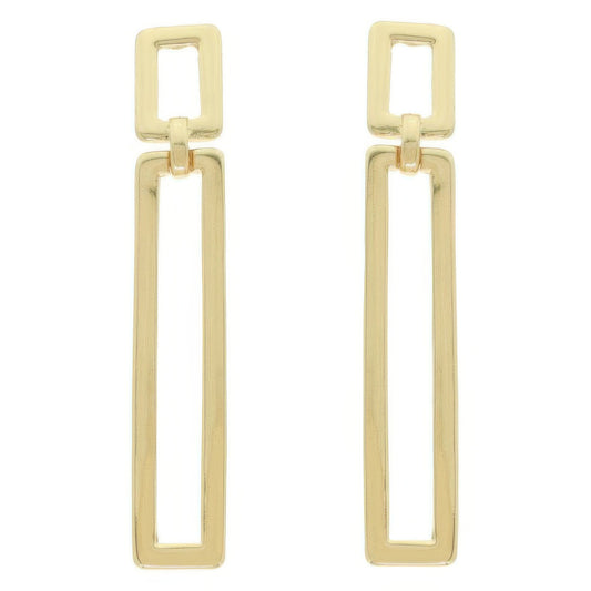 Rectangle Door Knocker Post Earrings