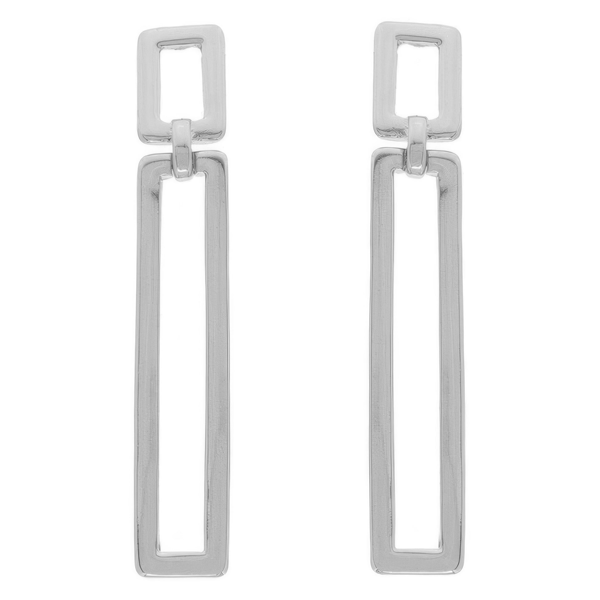 Rectangle Door Knocker Post Earrings