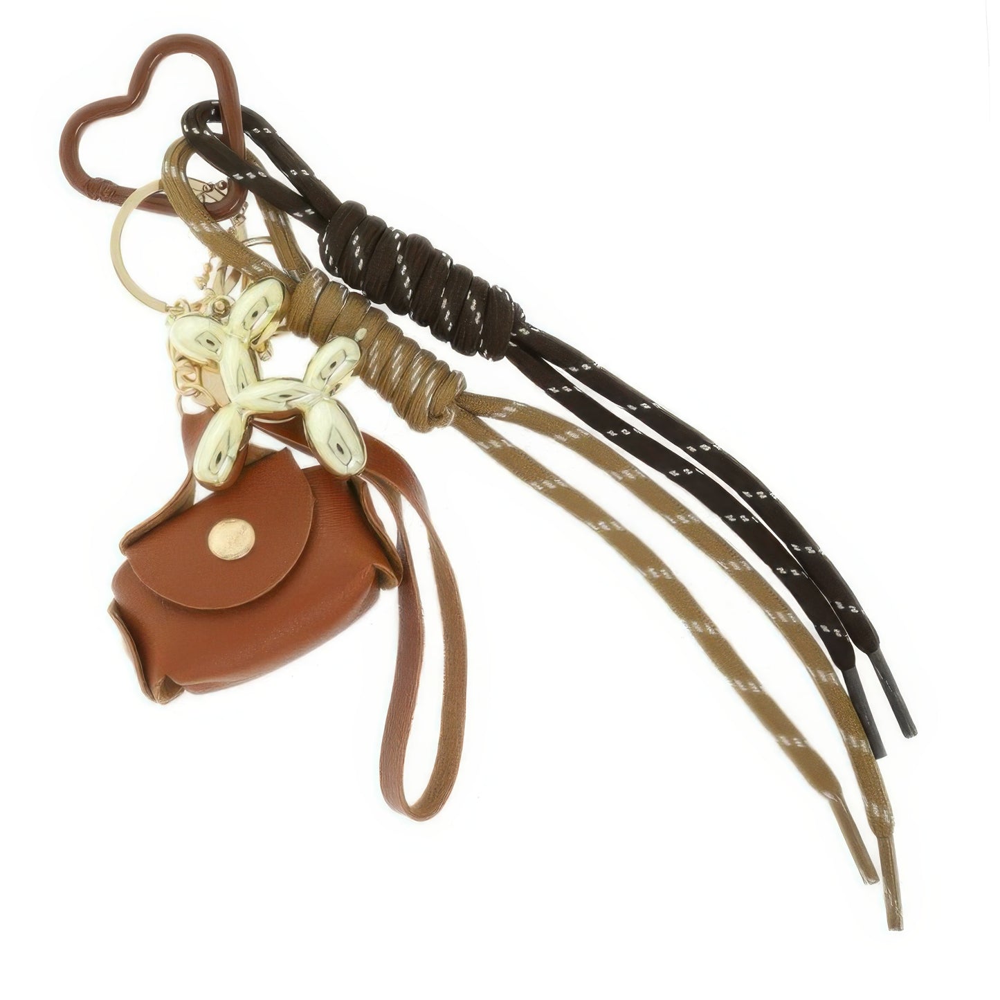High Fashion Motif Wristlet Keychain Bag Charm