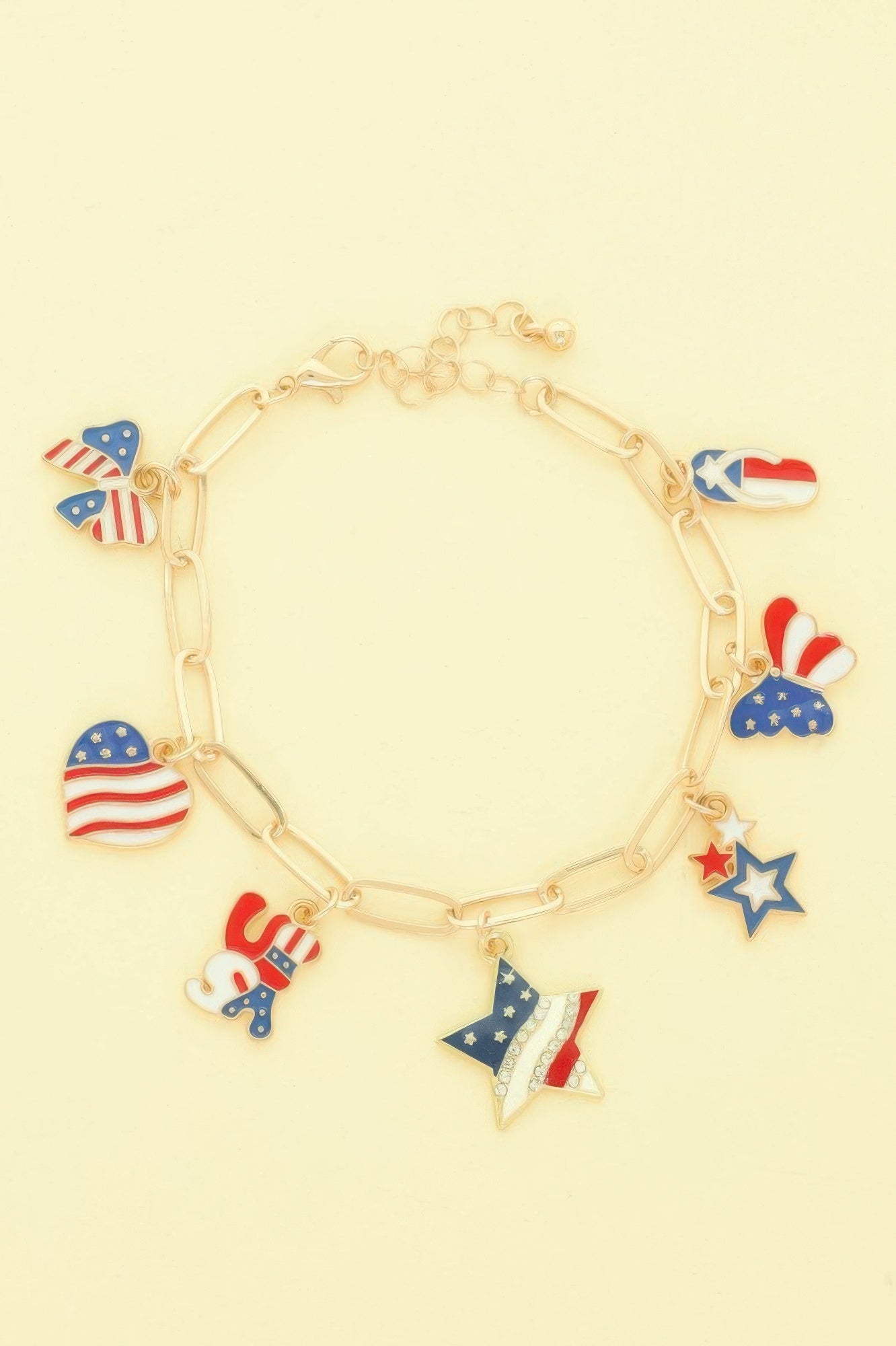 Americana Theme Charm Bracelet