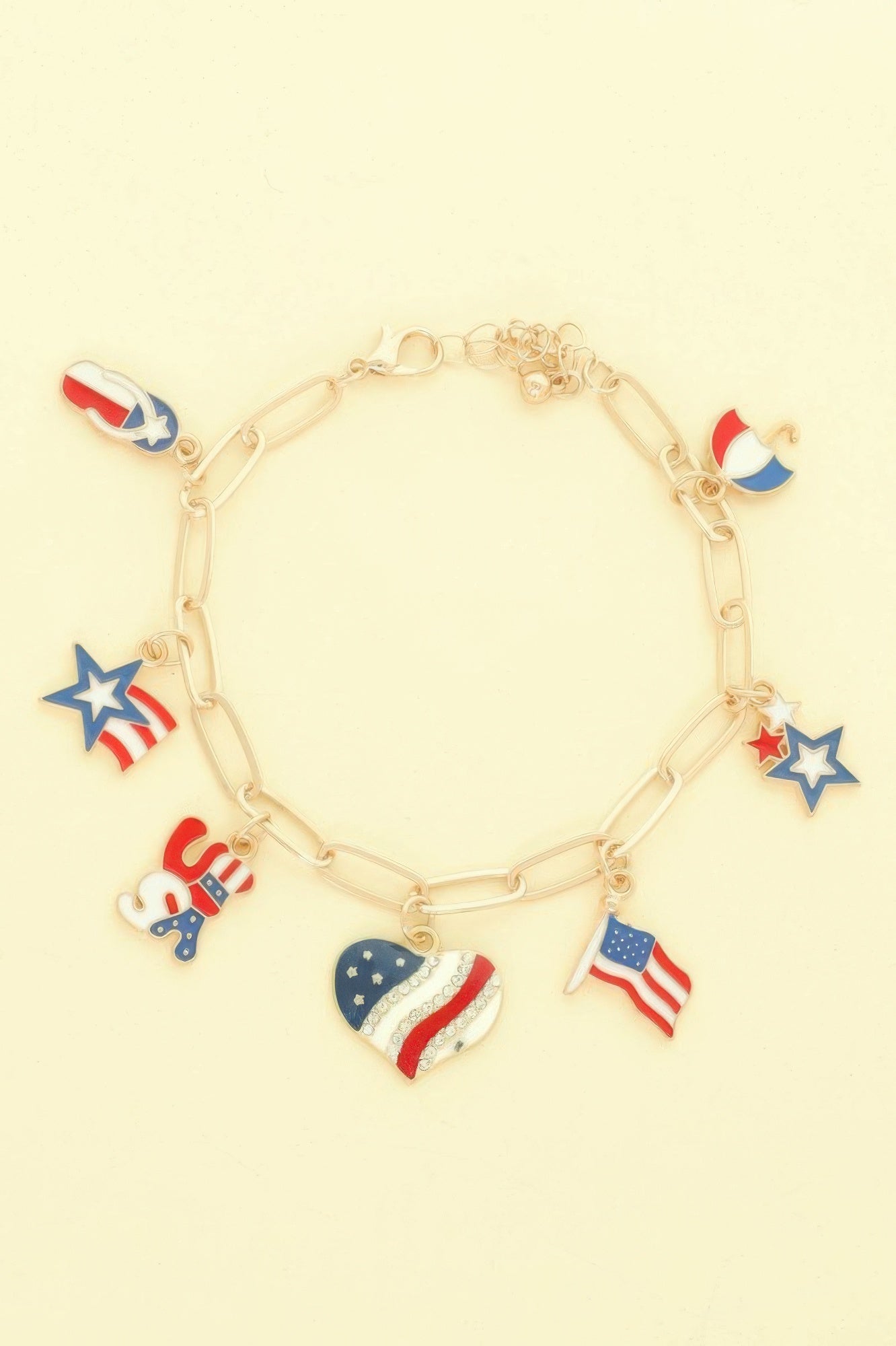 Americana Theme Charm Bracelet