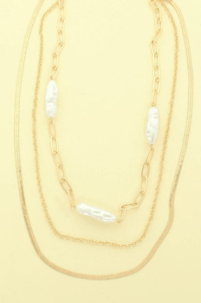 Multi Strand Baroque Pearl Necklace