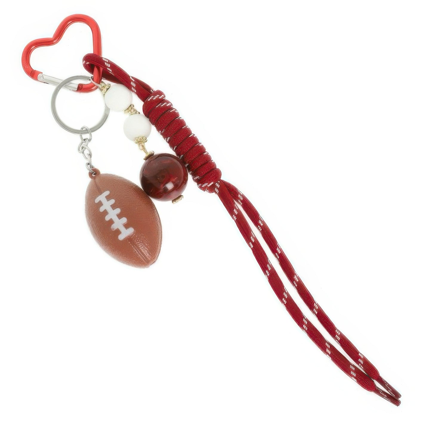 Gameday Football Wristlet Keychain Bag Charm