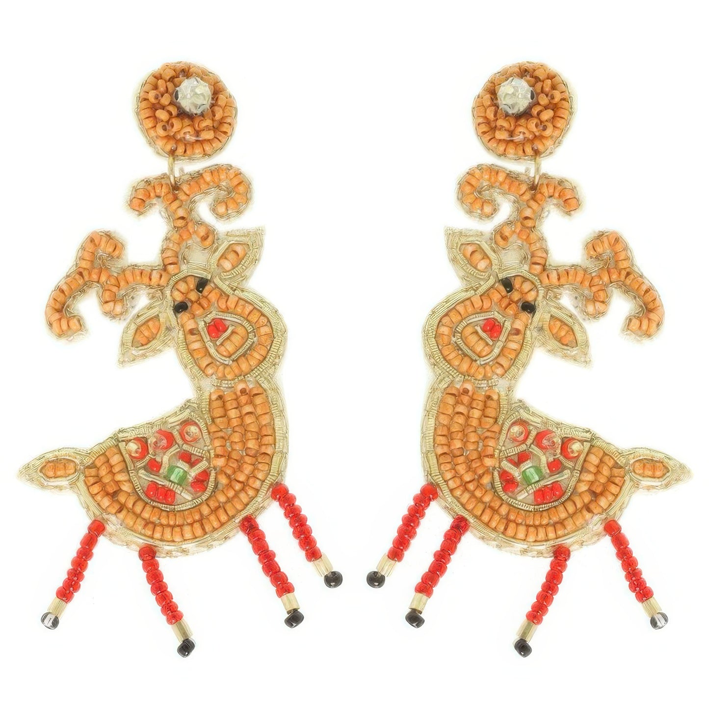 Christmas Reindeer Post Earrings