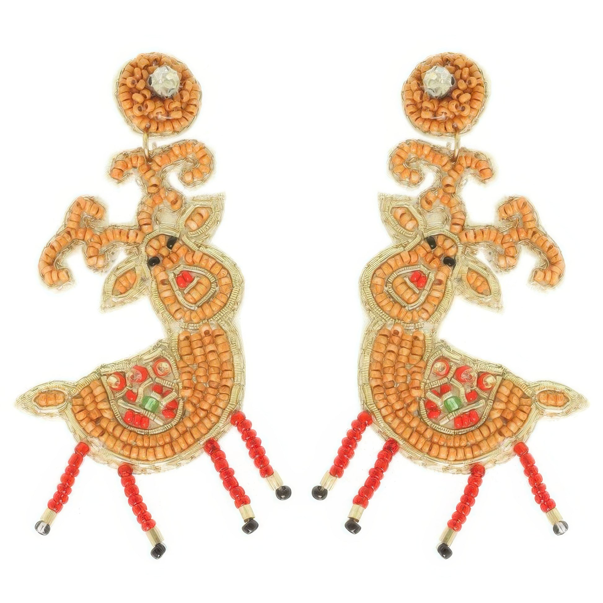 Christmas Reindeer Post Earrings