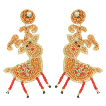 Christmas Reindeer Post Earrings