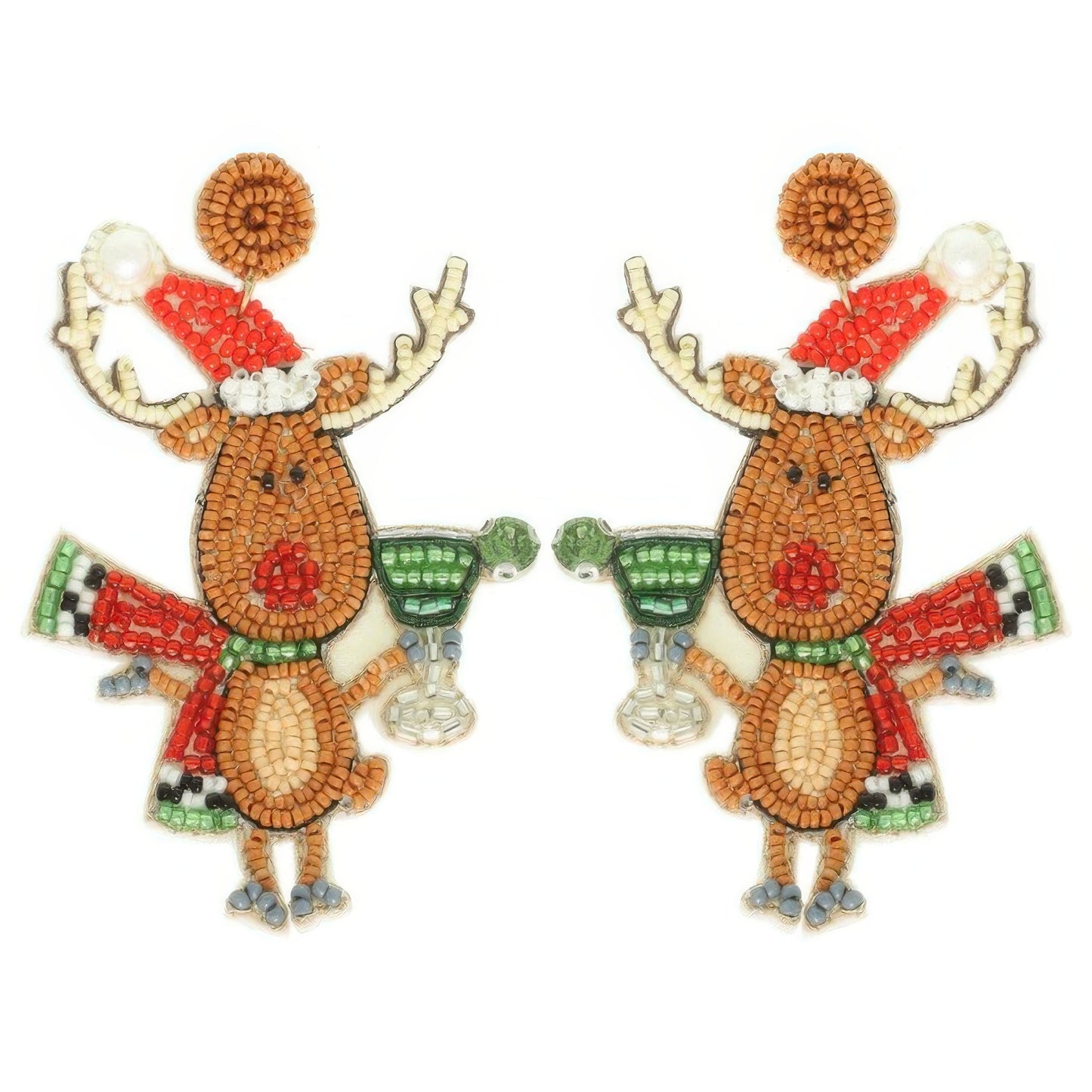 Christmas Festive Reindeer Post Earrings