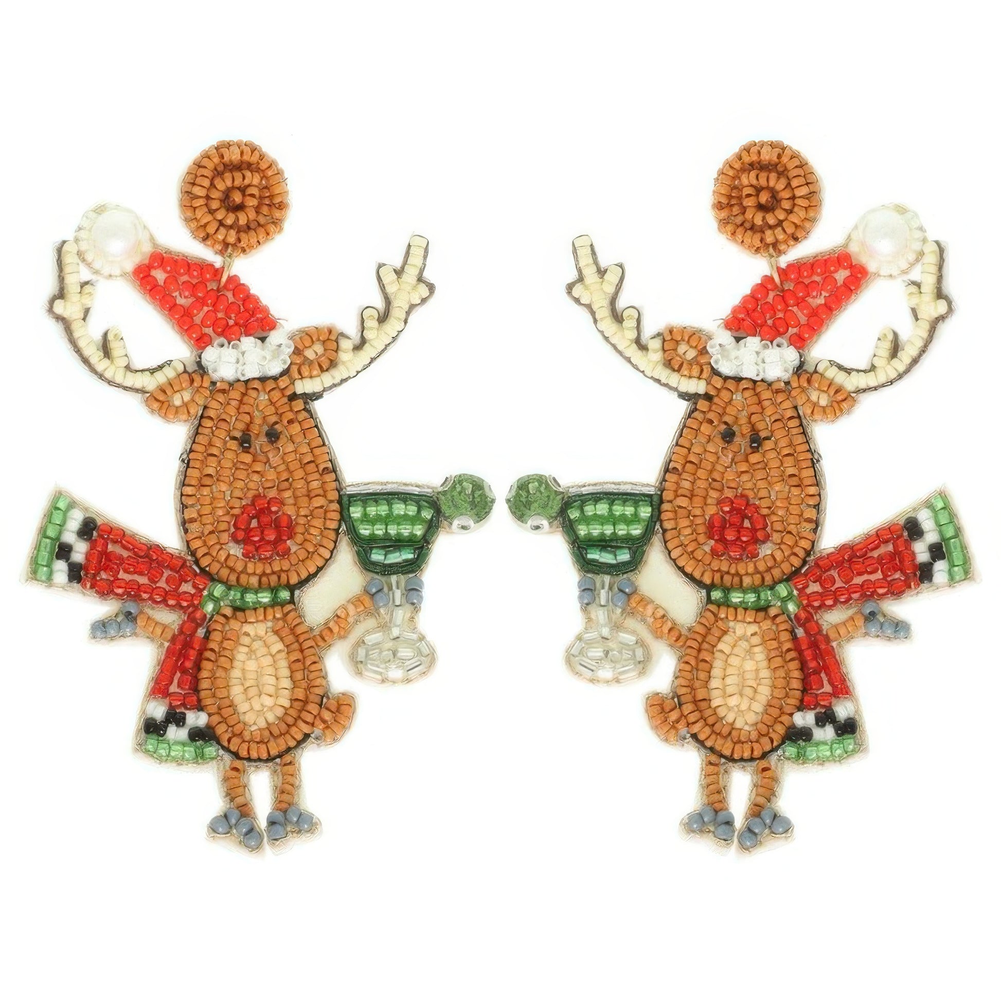 Christmas Festive Reindeer Post Earrings