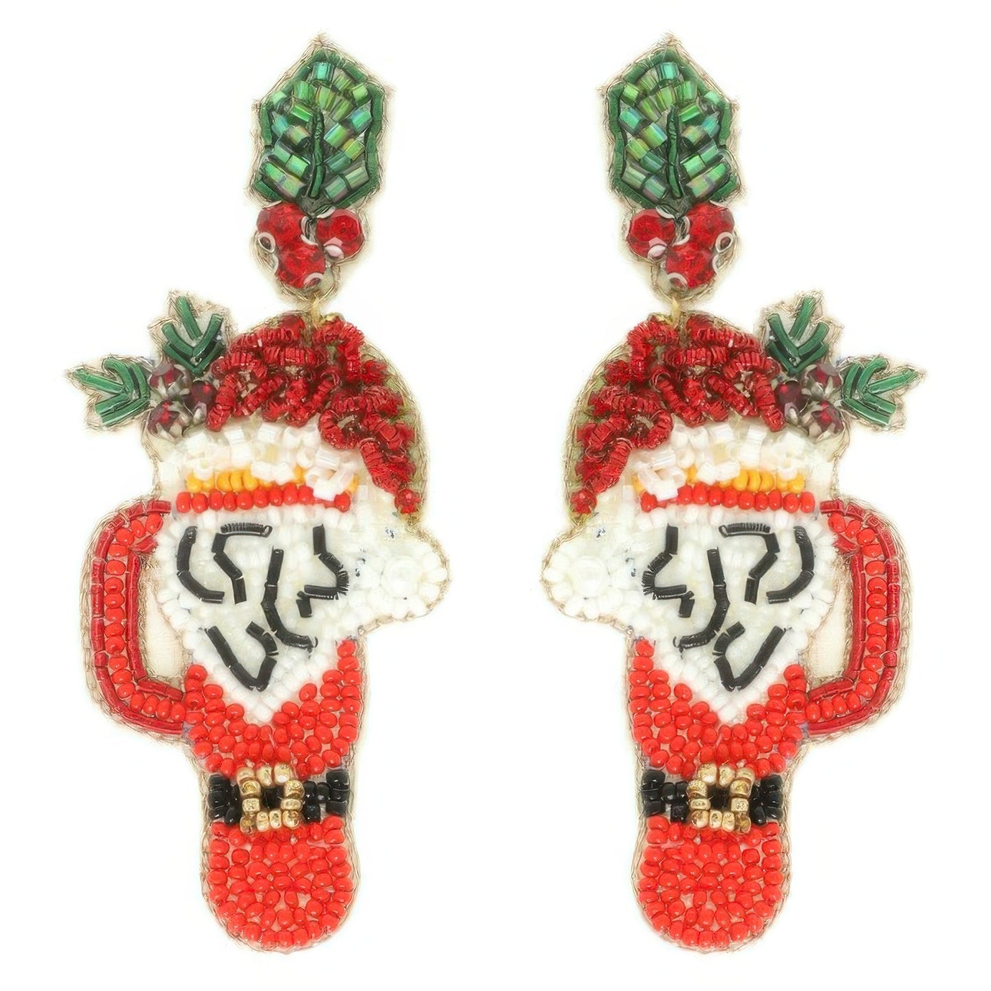 Christmas Santa's Cup Post Earrings