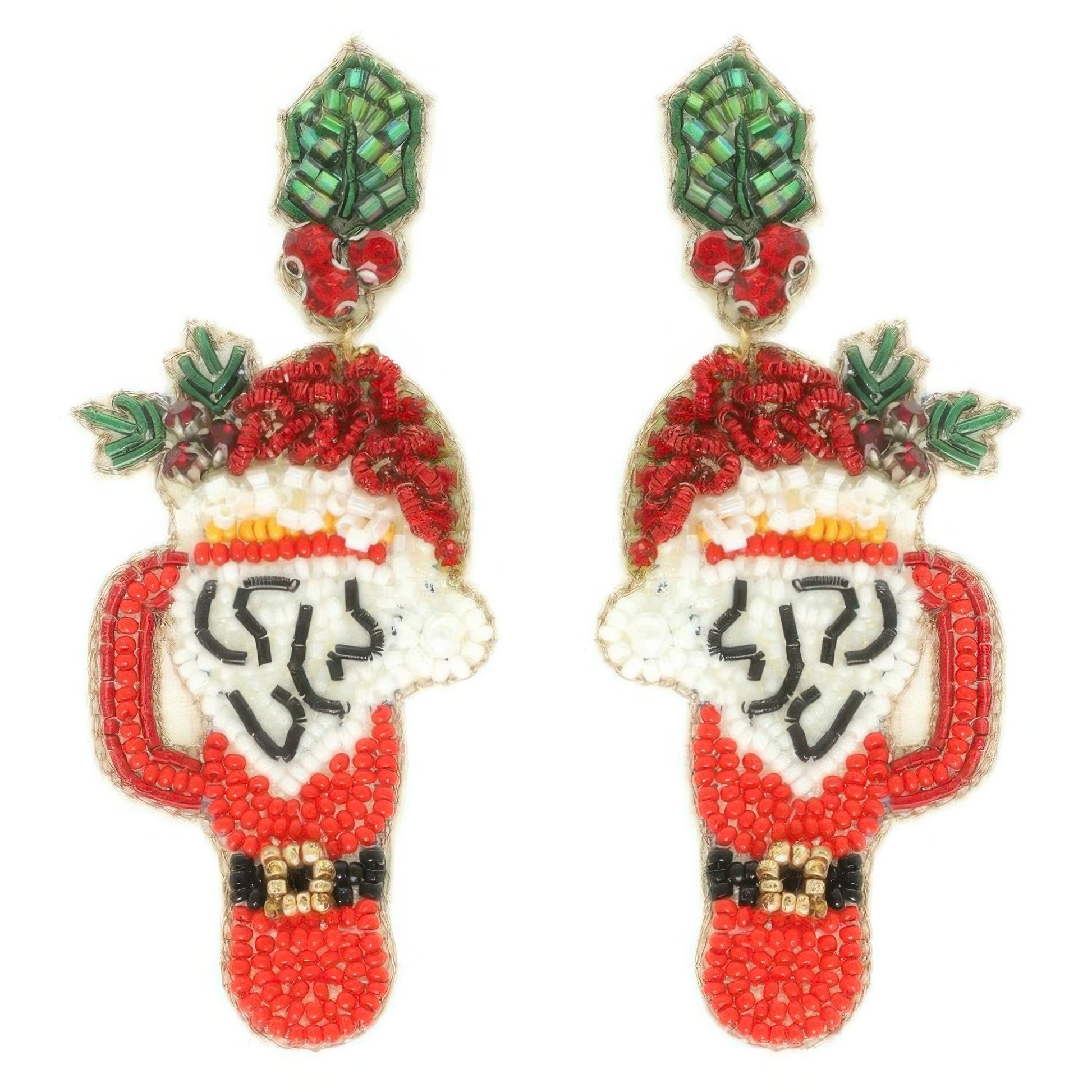 Christmas Santa's Cup Post Earrings