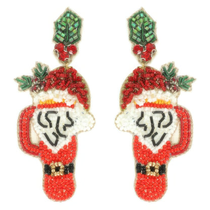 Christmas Santa's Cup Post Earrings