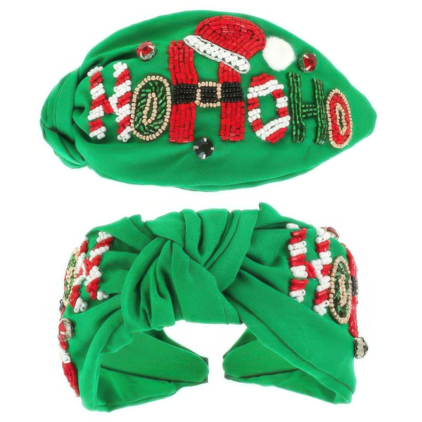 Christmas Hohoho Top Knot Headband