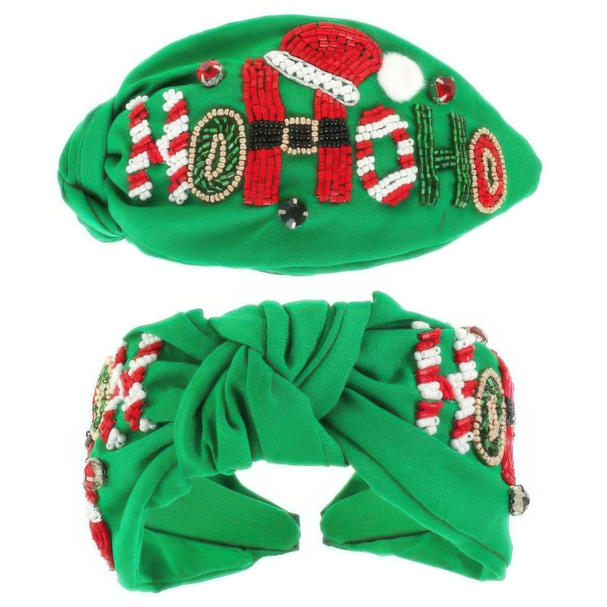 Christmas Hohoho Top Knot Headband