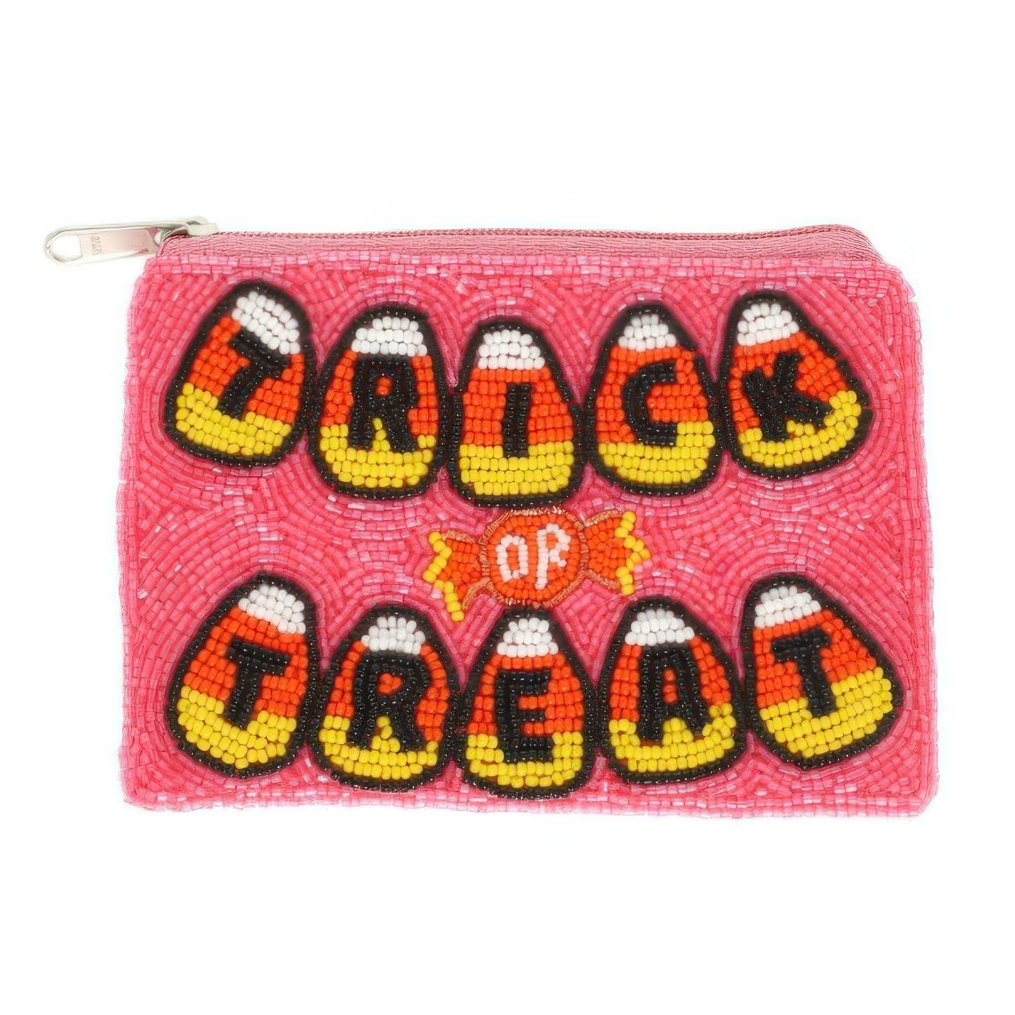 Halloween Trick Or Treat Beaded Coin Bag