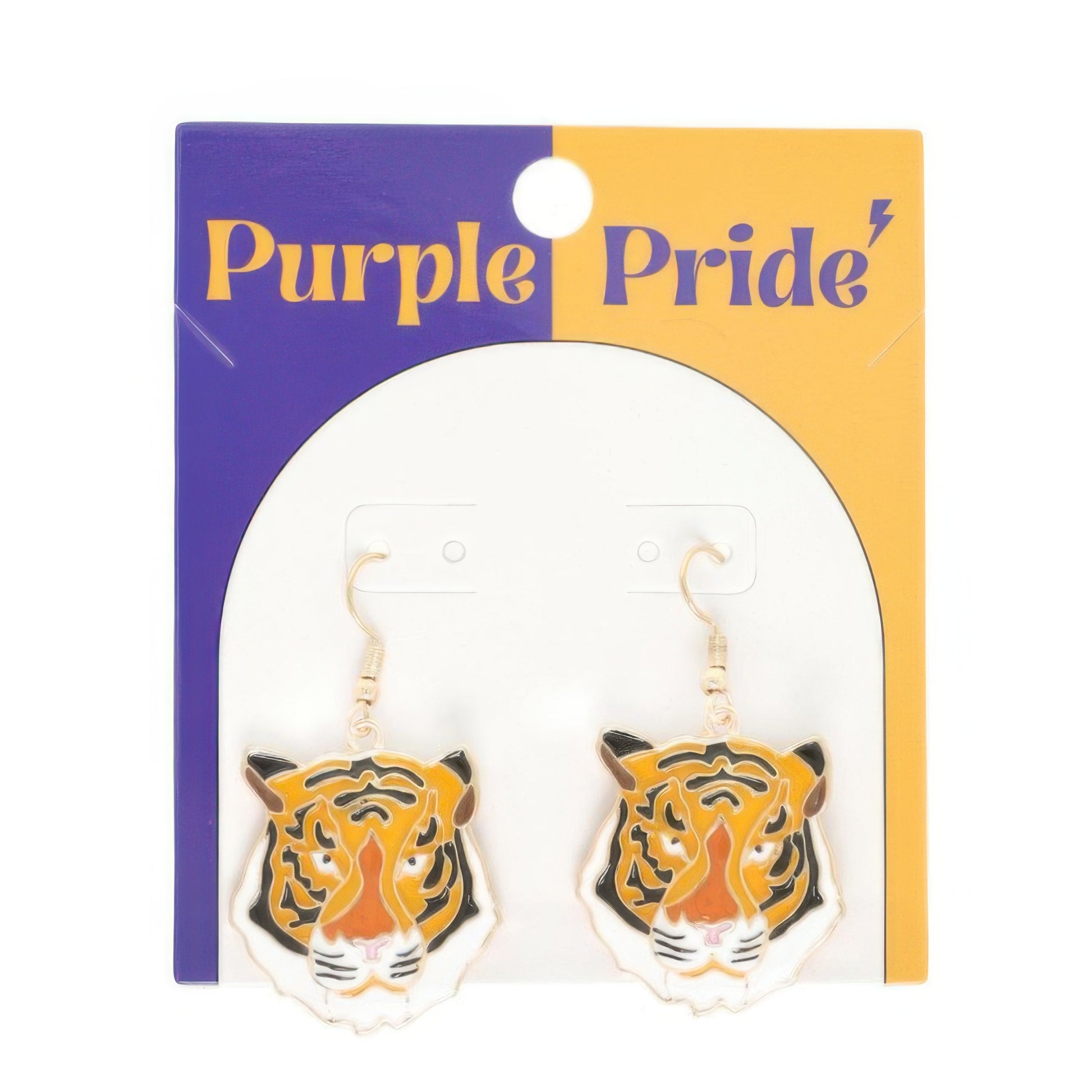Game Day Tiger Dangle Earrings