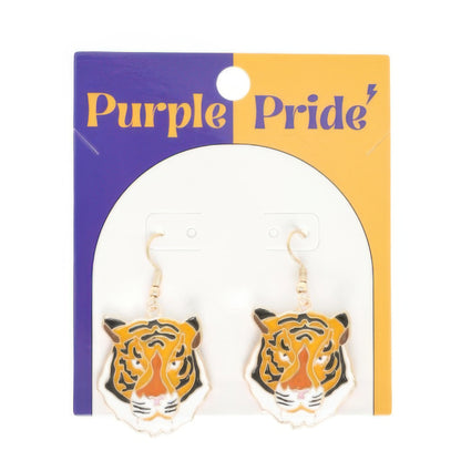 Game Day Tiger Dangle Earrings