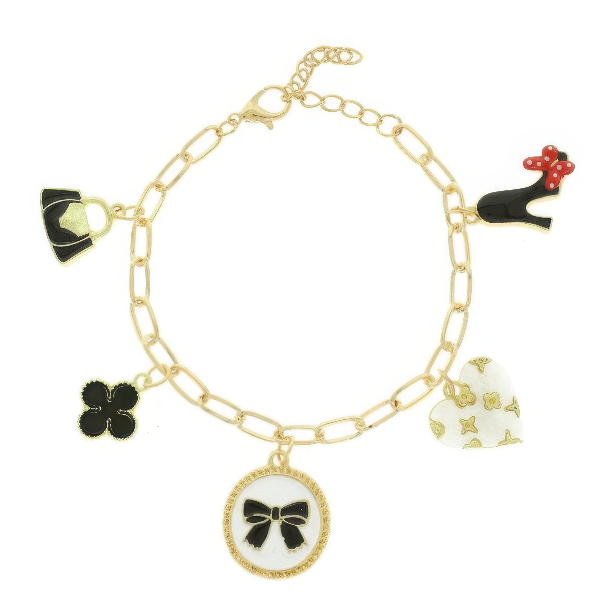 Fashionista Theme Charm Bracelet