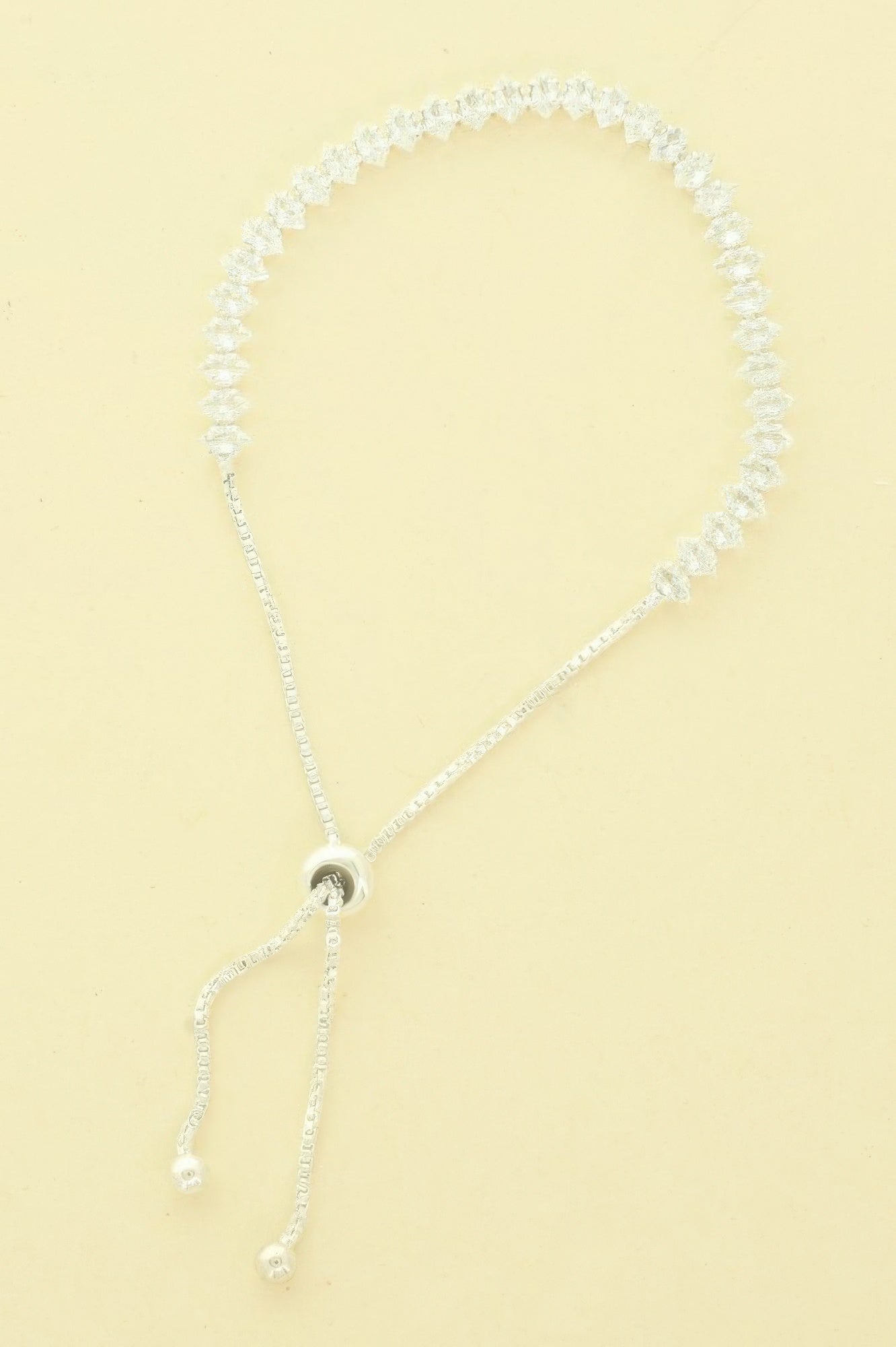 Cz Slider Bolo Bracelet