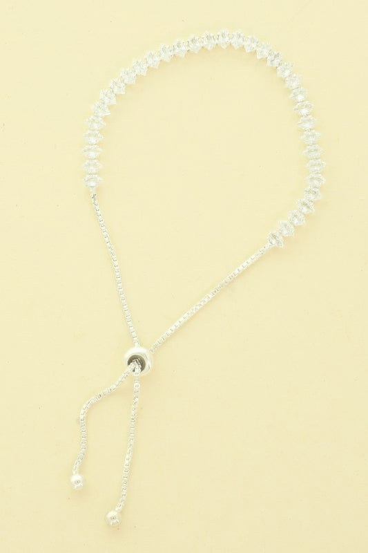 Cz Slider Bolo Bracelet