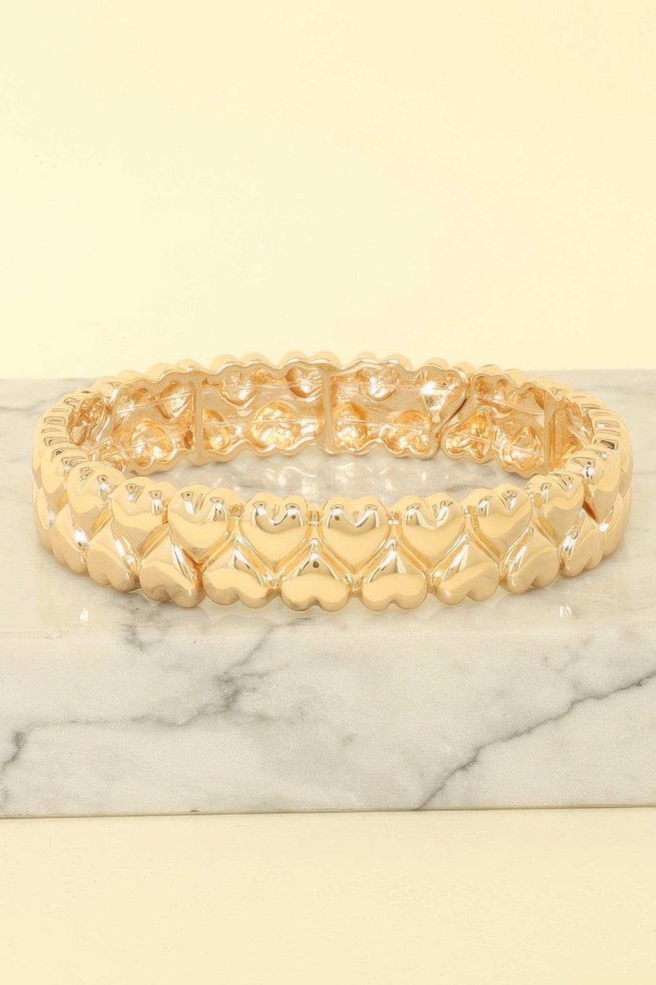Up-down Puffy Heart Sequence Bracelet