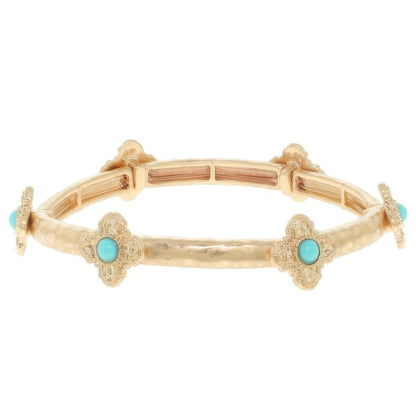 Ornate Cross Stretch Bracelet