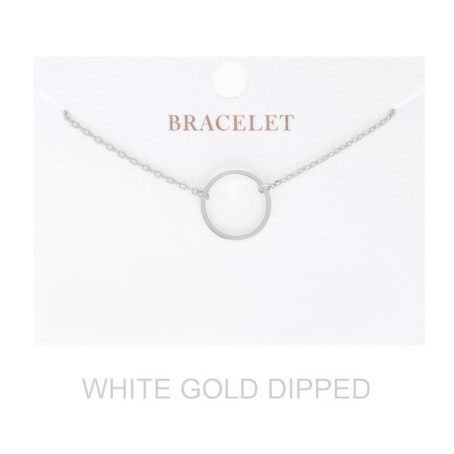 Women's Gold Dipped Open Circle Bracelet