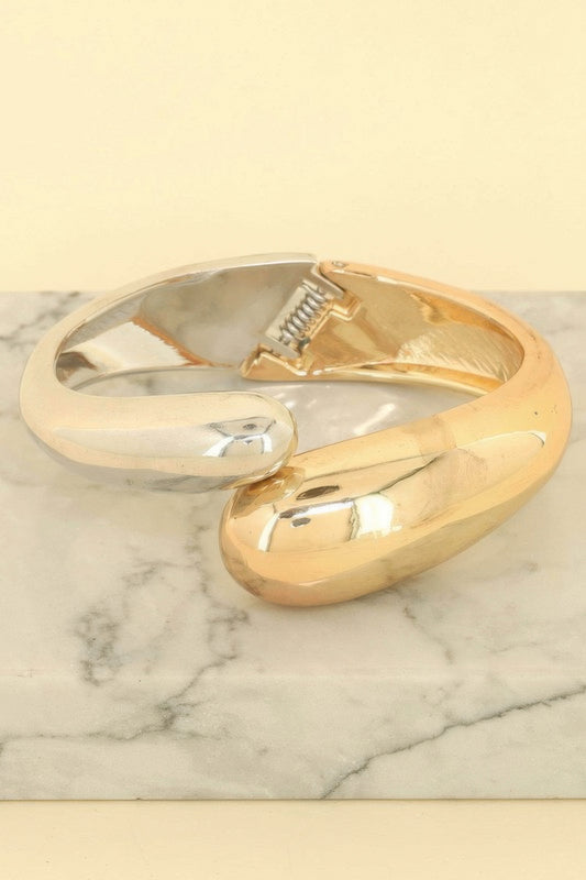 Asymmetrical Hinge Bypass Bracelet
