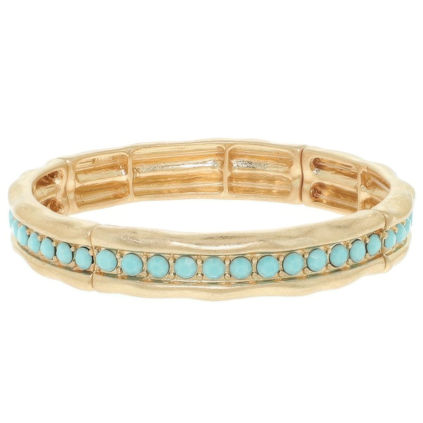Hammered Channel-set Bracelet