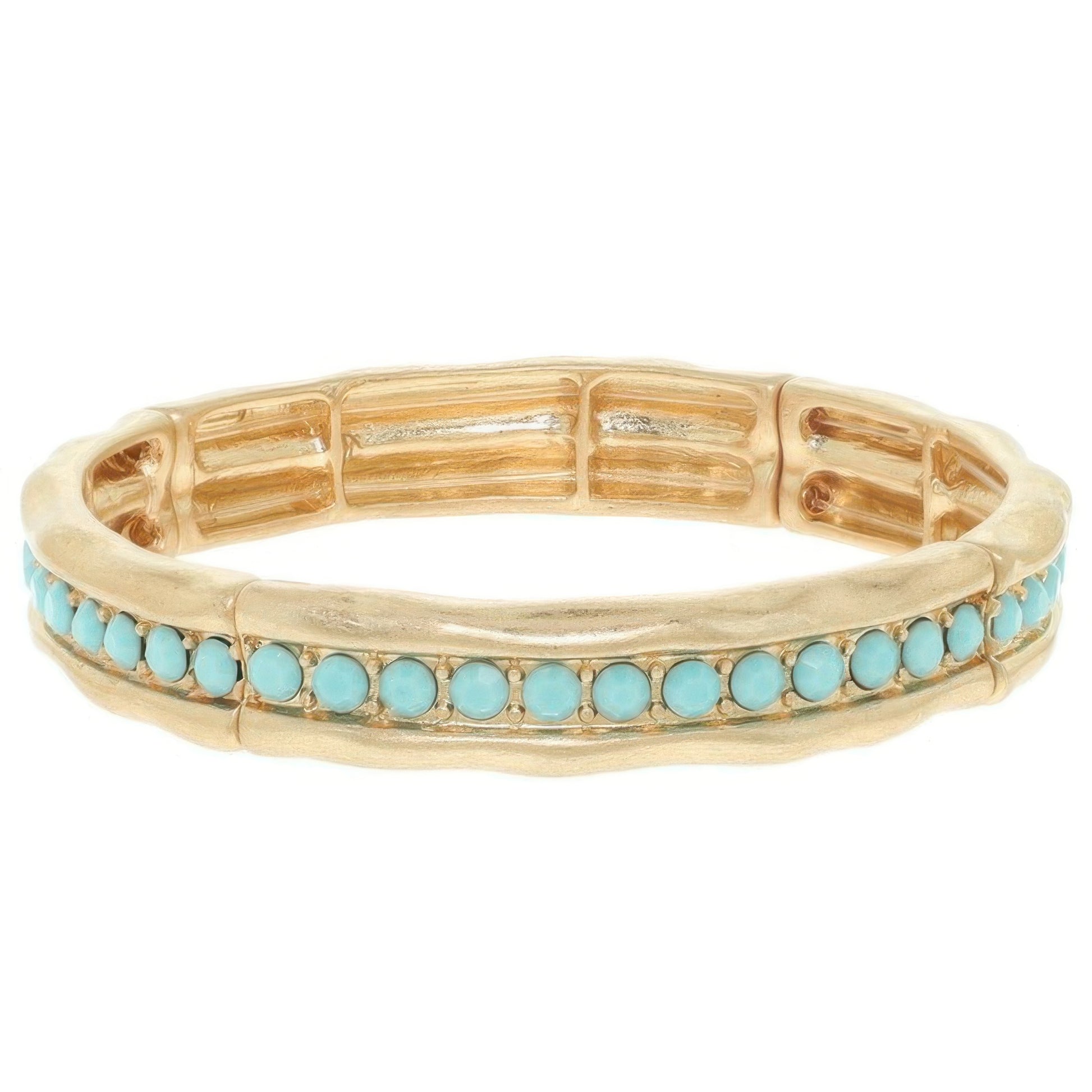 Hammered Channel-set Bracelet