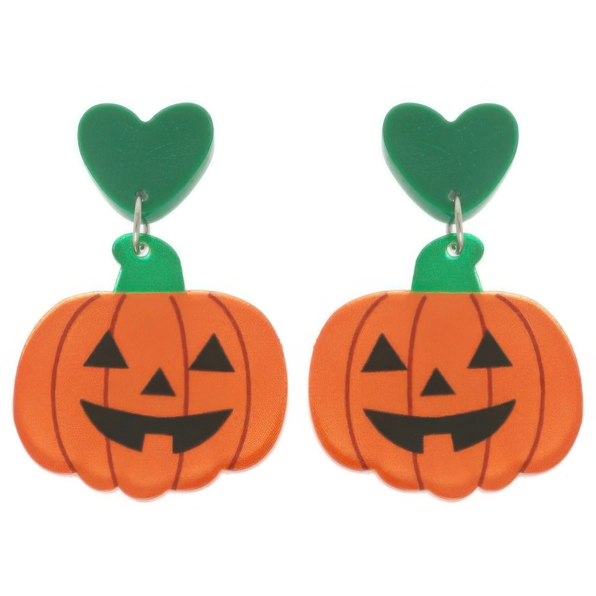 Halloween Jack O Lantern Stud Earrings