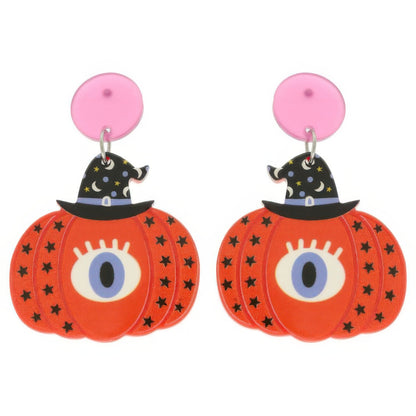 Halloween Bewitched Pumpkin Earrings