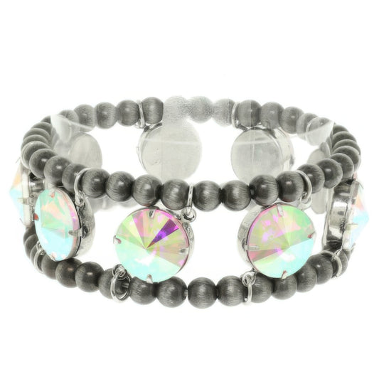 Western Crystal Navajo Stretch Bracelet