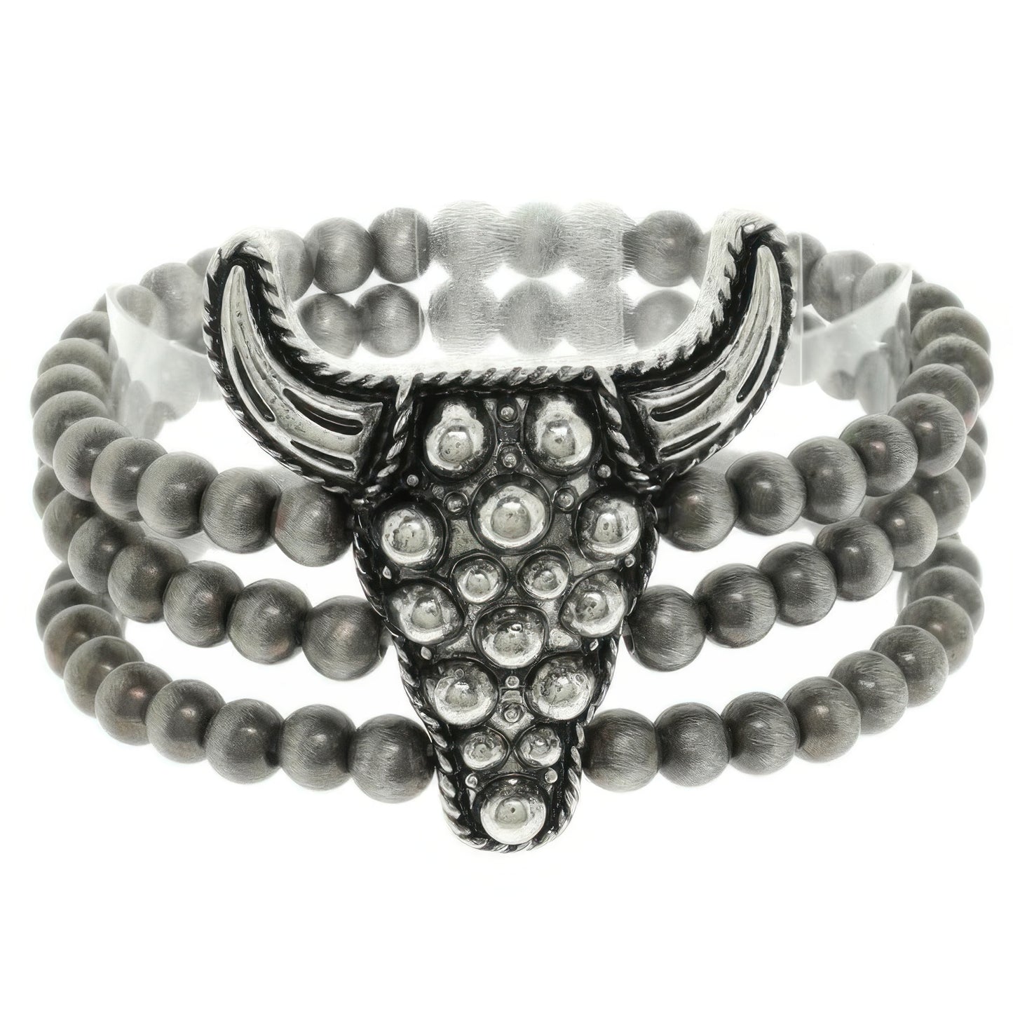 Western Bubble Steerhead Bead Bracelet