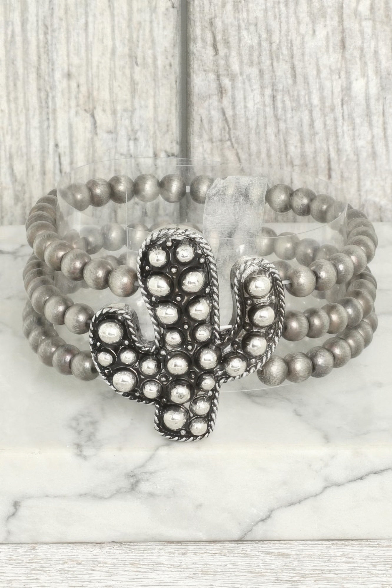Western Bubble Cactus Bead Bracelet
