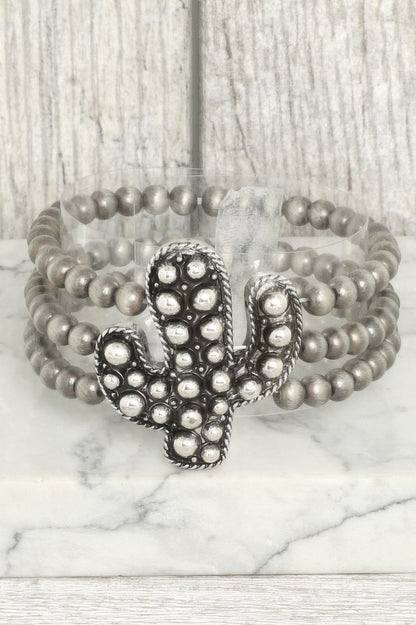 Western Bubble Cactus Bead Bracelet