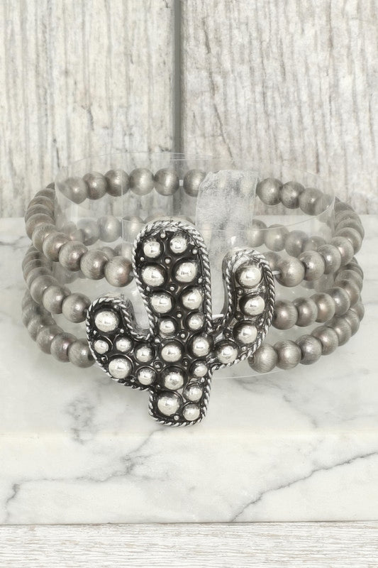 Western Bubble Cactus Bead Bracelet