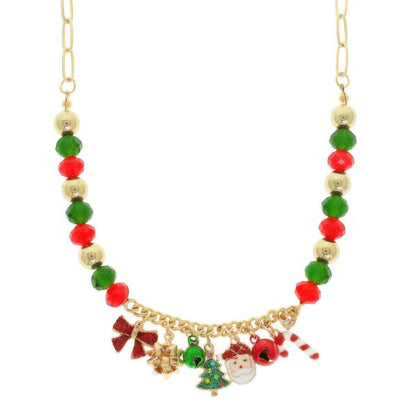 Christmas Multi Charm Necklace