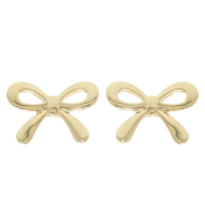 Short Tail Bow Ribbon Post Earrings