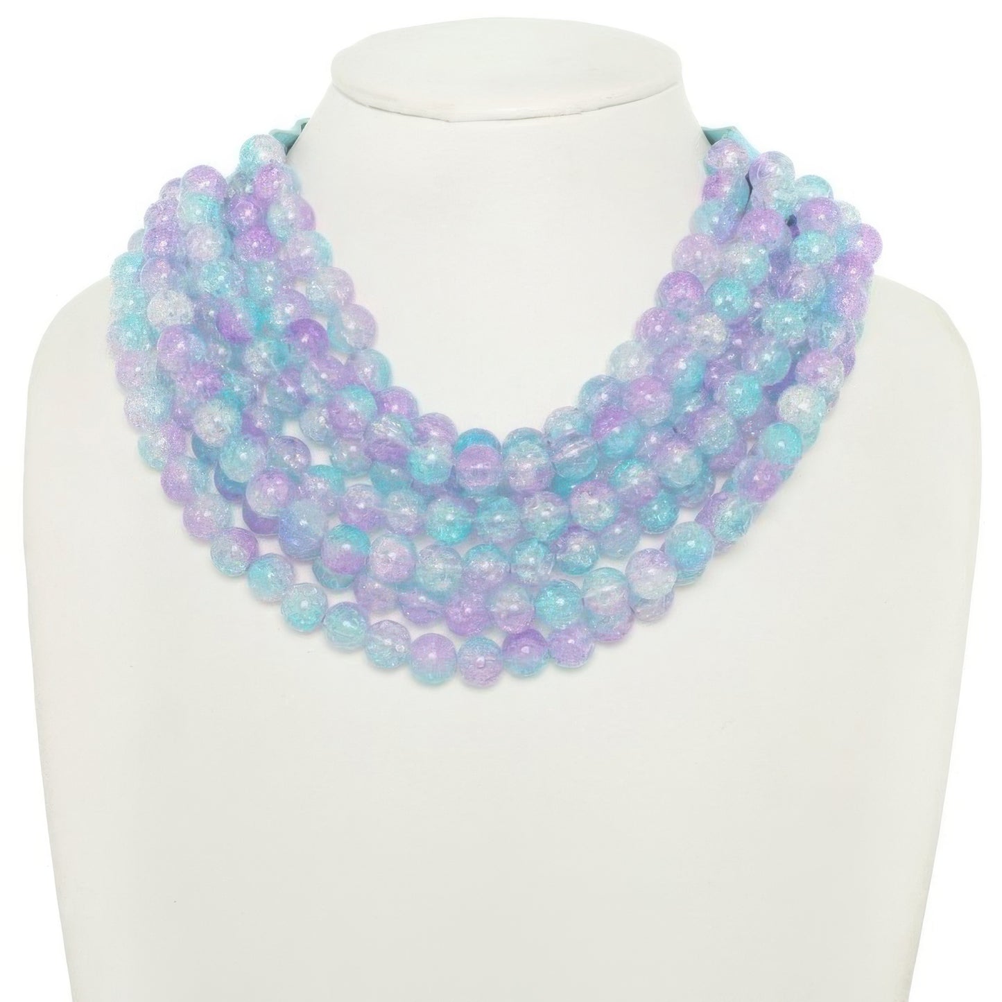 Multi-strand Marble Bead Necklace
