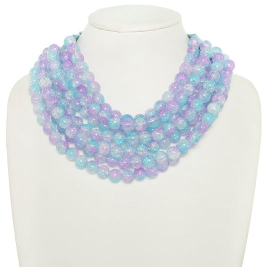 Multi-strand Marble Bead Necklace