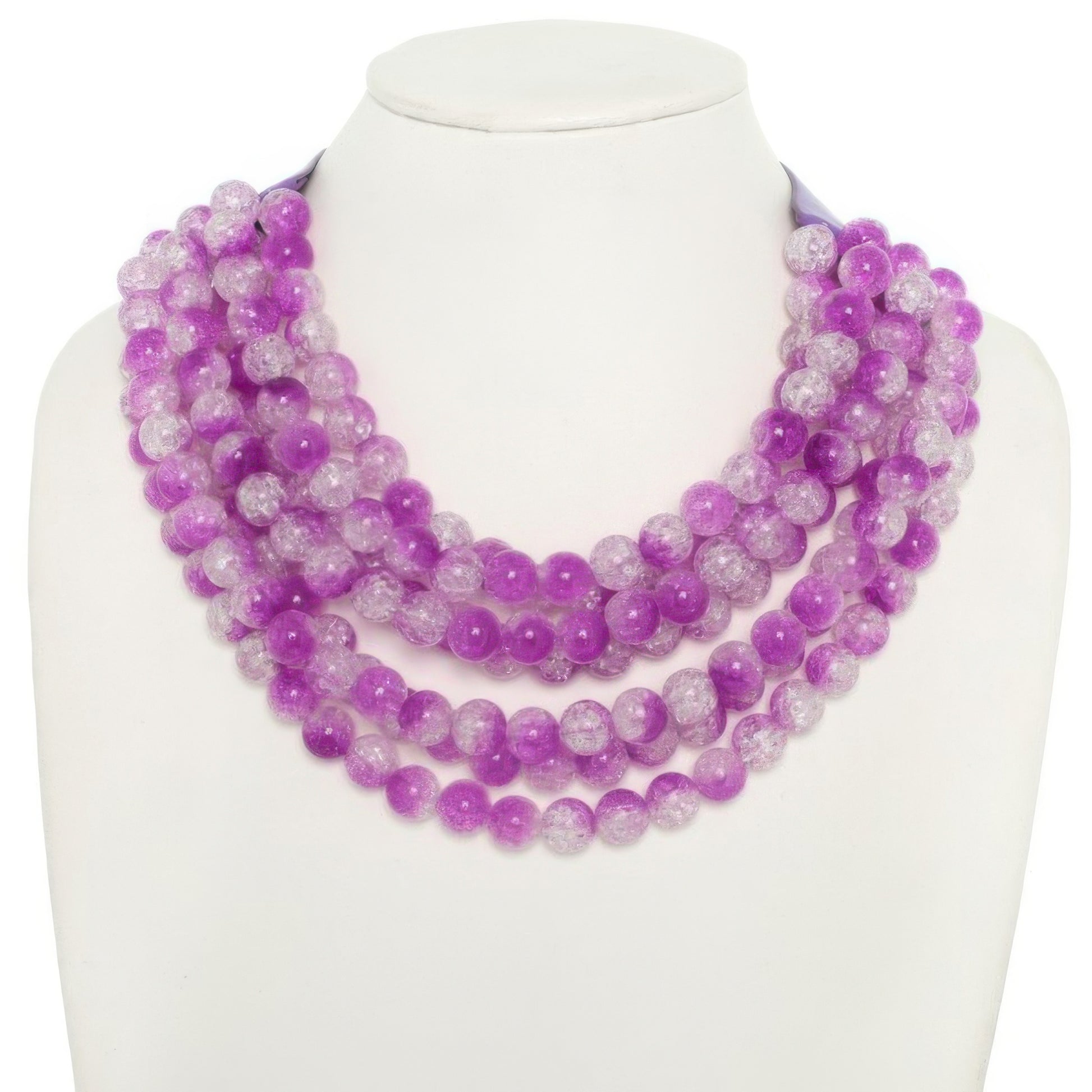 Multi-strand Marble Bead Necklace