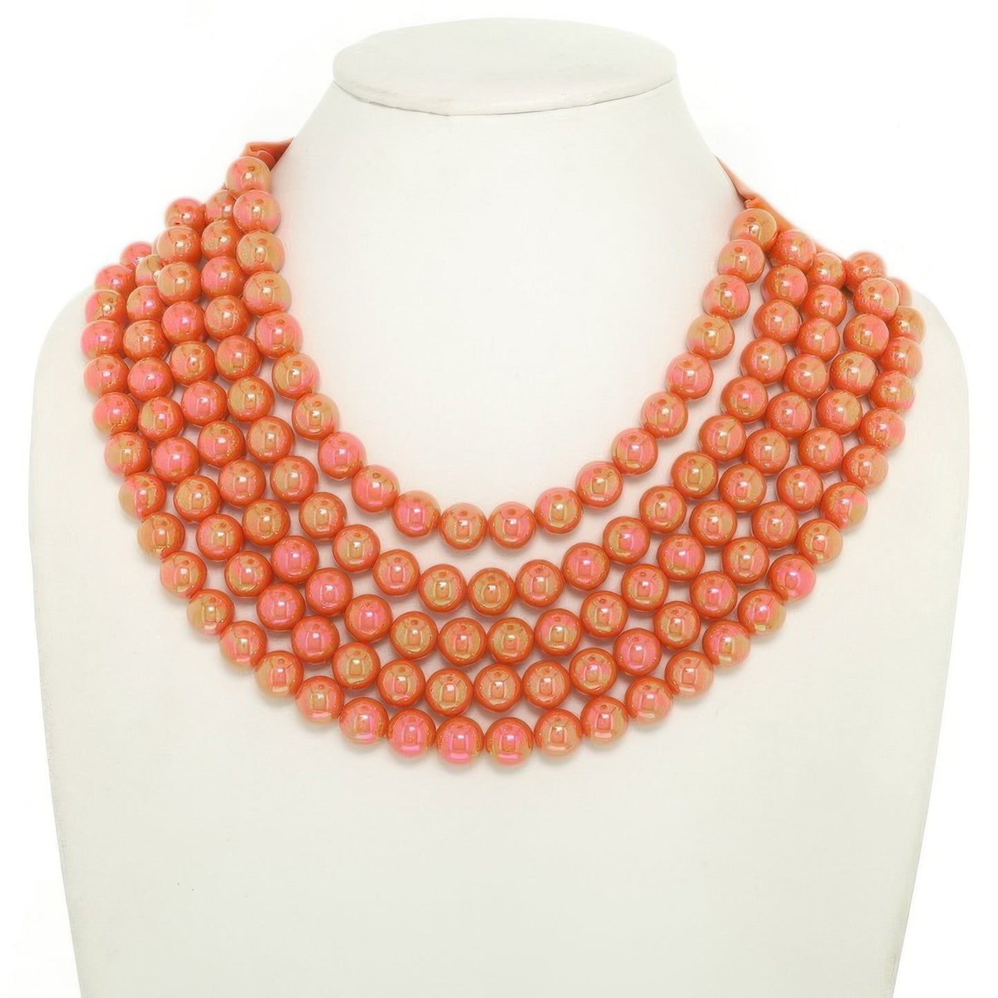 Multi-strand Wood Bead Necklace