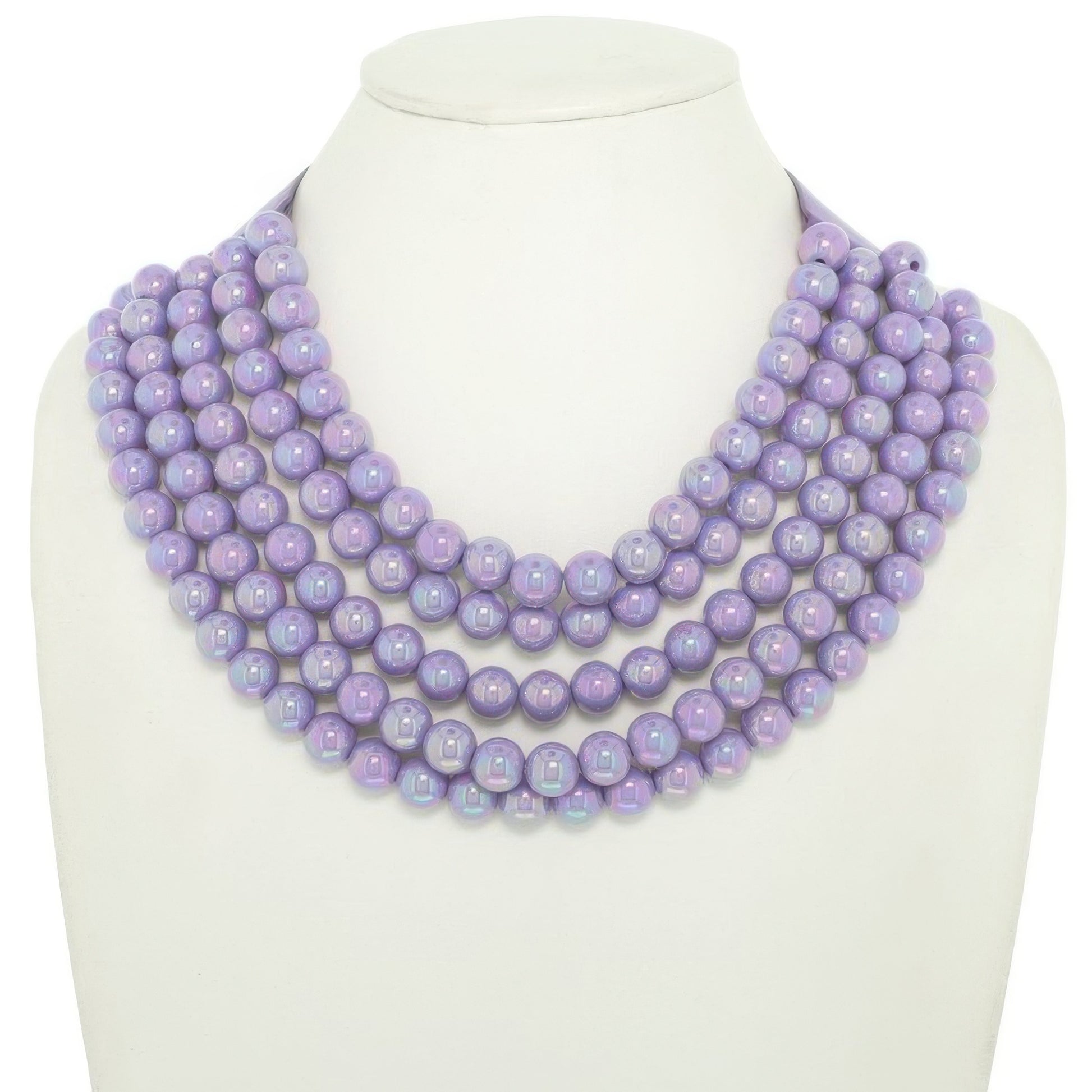 Multi-strand Wood Bead Necklace