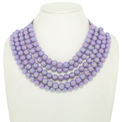 Multi-strand Wood Bead Necklace